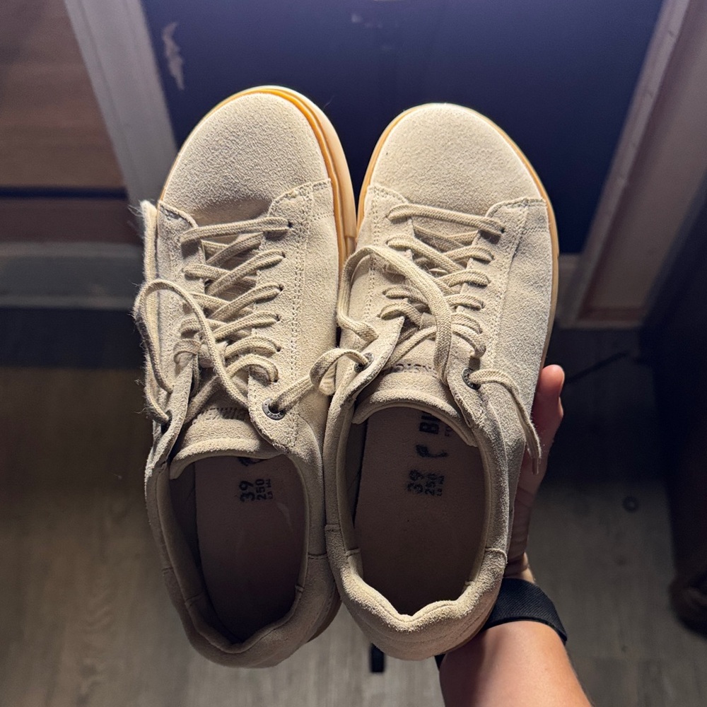 Birkenstock Cream Tan Sneakers